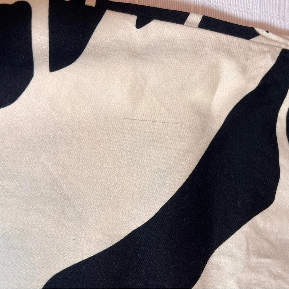 New York & Company Pencil Skirt Black and White Cotton/Spandex Blend Size 14 - Picture 8 of 10